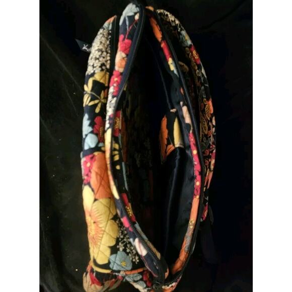 Large Quilted Vera Bradley Laptop Backpack--- Colorful Happy Snails Flor…